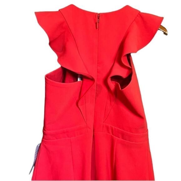 NWT! Chelsea 28 red ruffle dress - Picture 3 of 8
